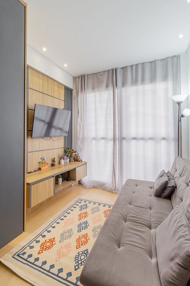 Apartamento com privacidade e conforto no Itaim