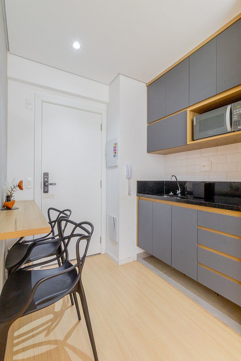 Studio in Itaim with rooftop access, near Ibirapuera Park