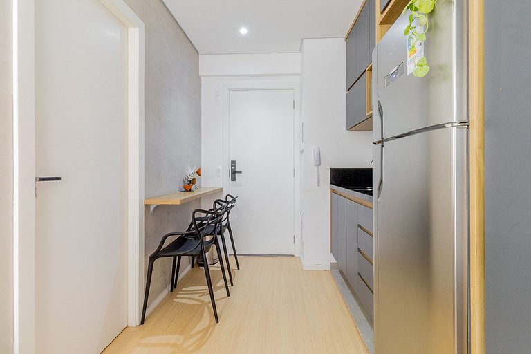 Studio in Itaim with rooftop access, near Ibirapuera Park