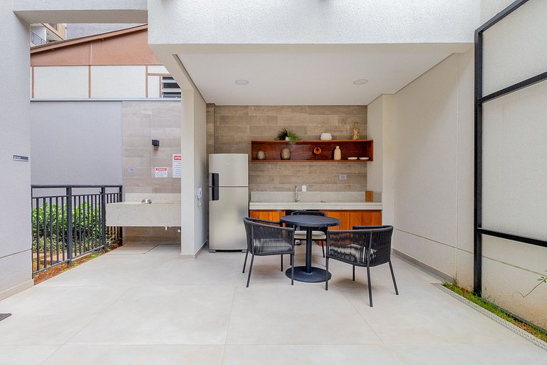 Loft encantador con balcón amplio en Moema