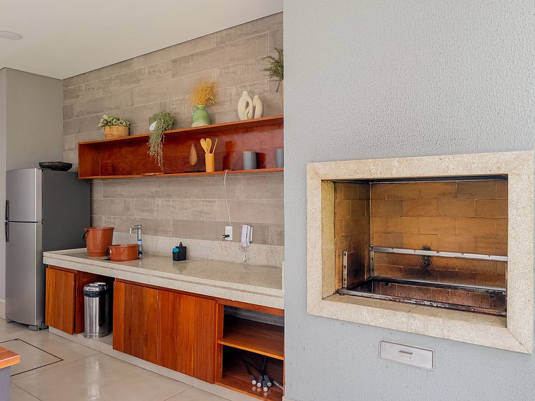 Charming loft with a spacious balcony in Moema