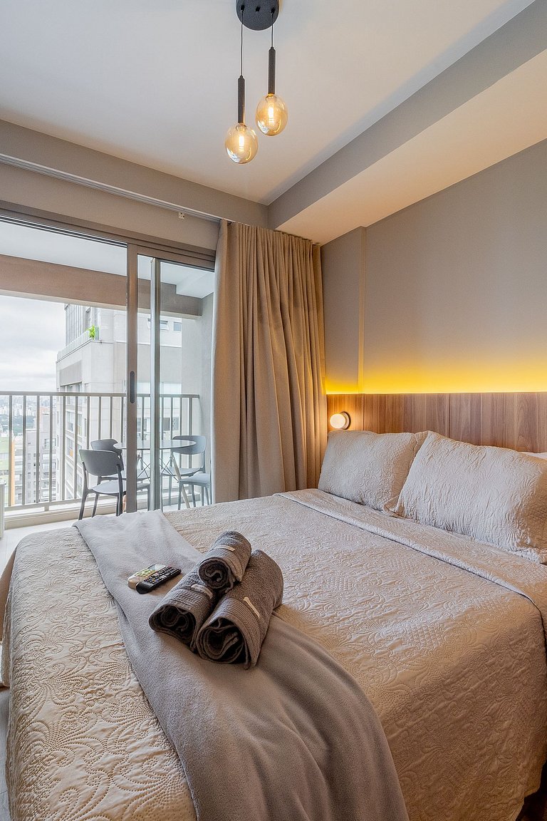 Balcón privado en piso alto