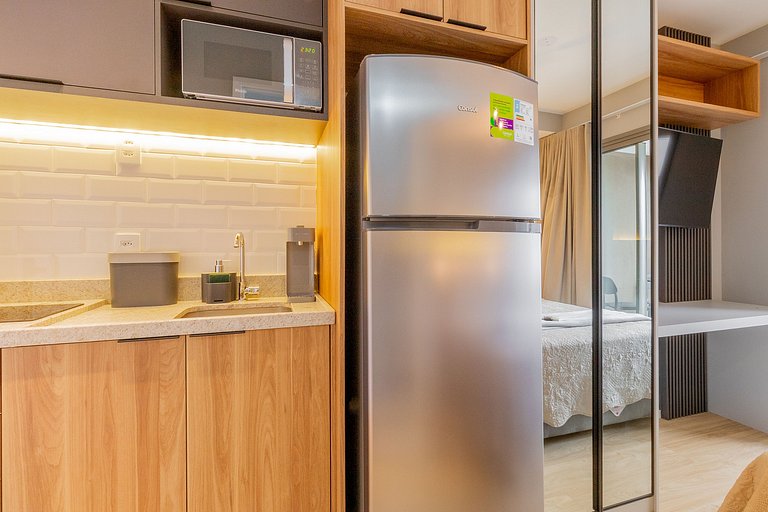 Private balcony on a high floor