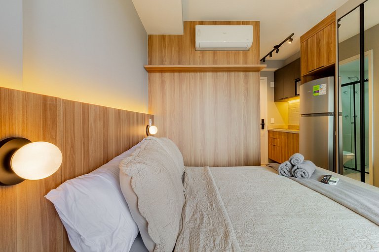 Private balcony on a high floor