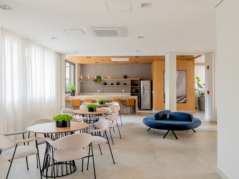 Apê moderno p/3 em Pinheiros