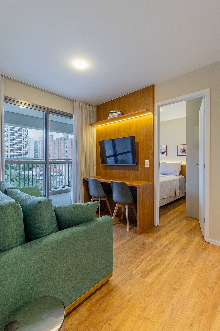 Apartamento p/três pessoas próx. PUC-SP e Allianz