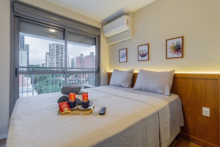 Apartamento para tres personas cerca de PUC-SP y Allianz