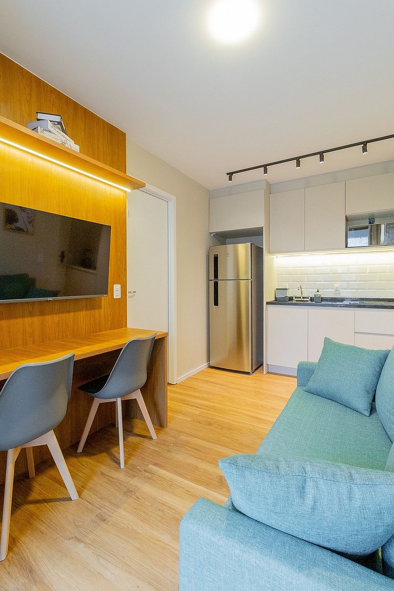 Apartamento para tres personas cerca de PUC-SP y Allianz