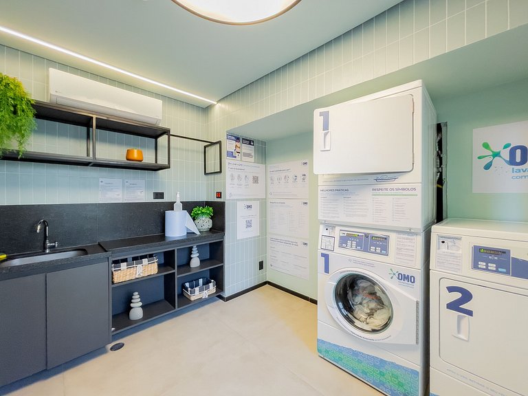 Studio Premium com Coworking e Piscina