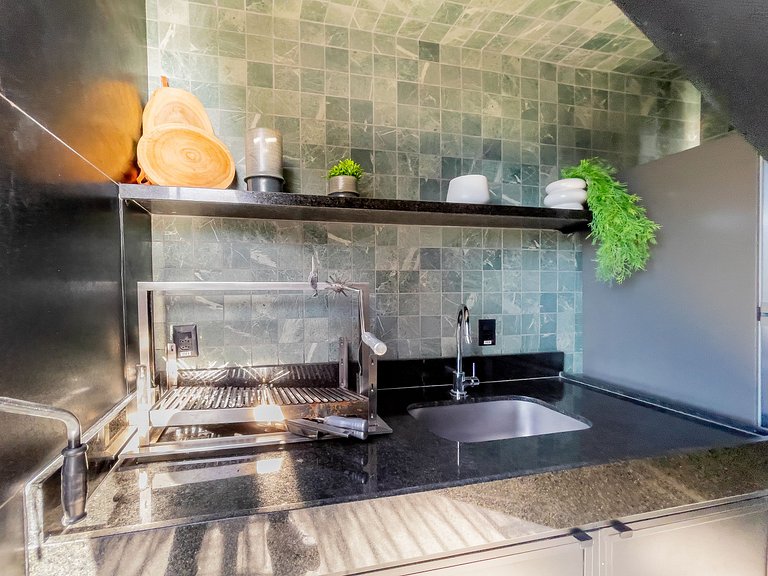 Studio Premium com Coworking e Piscina