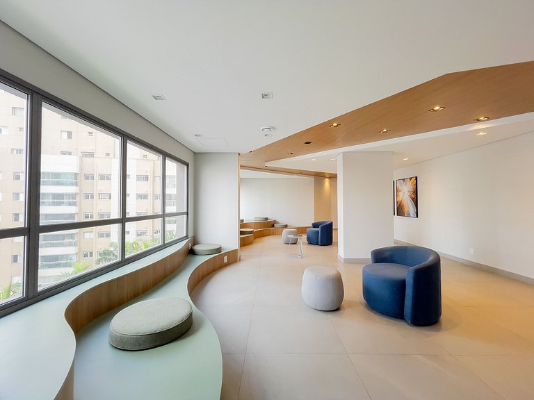 23rd Floor Balcony and pool near Ibirapuera