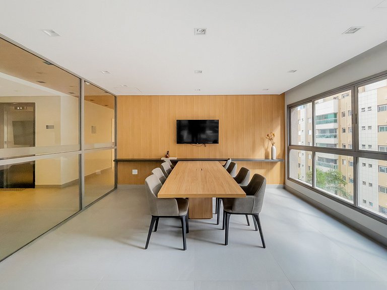 23rd Floor Balcony and pool near Ibirapuera