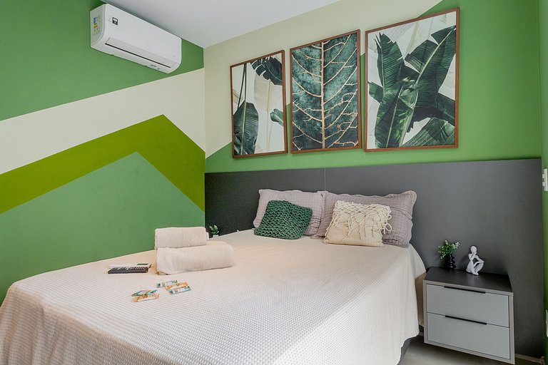 Varanda e rooftop próximos à Avenida Paulista
