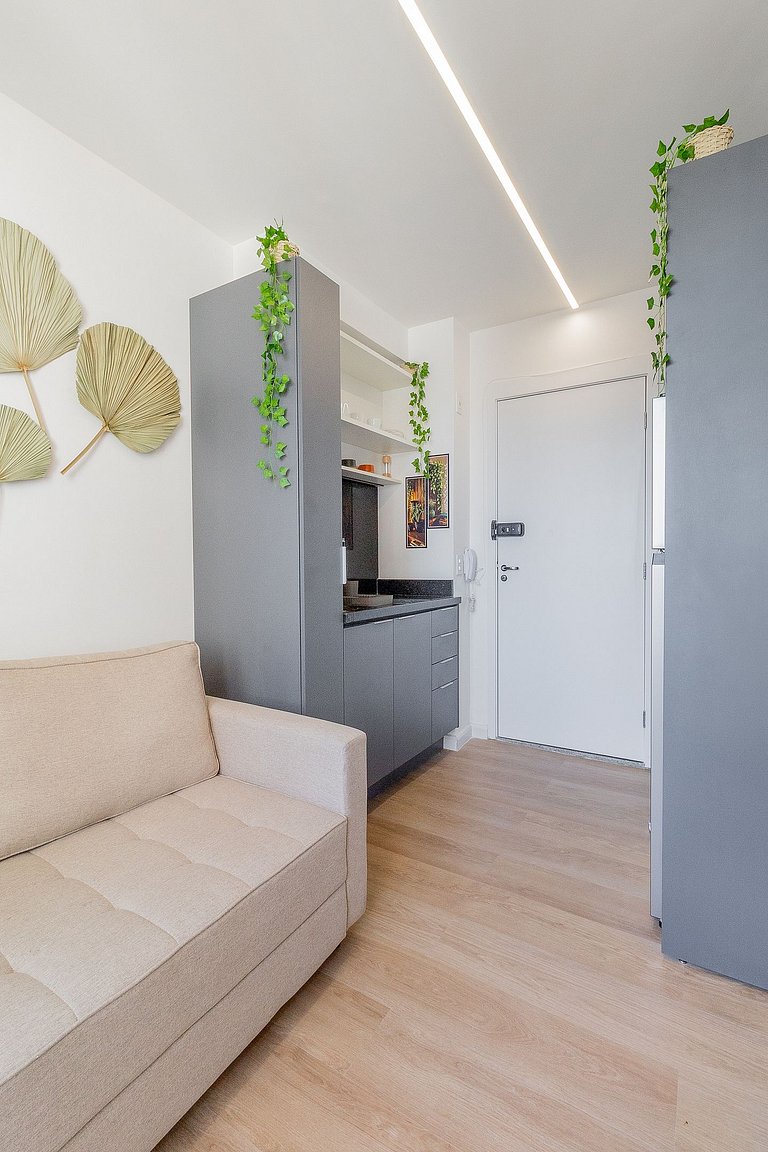 Pinheiros | 22th Floor, up to 4 Guests + Balcony